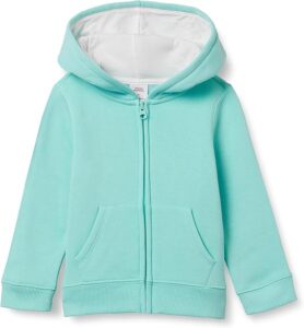 Amazon Essentials Girls’ Fleece Zip-Up Hoodie