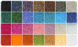 Gemybeads Assorted Glass Seed Beads (28 Colors)