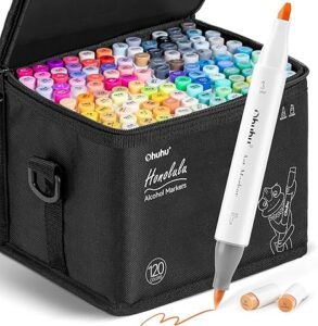 Ohuhu Dual Tip Art Markers (120 Colors)