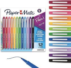 Paper Mate Flair Felt Tip Pens (12-Count)