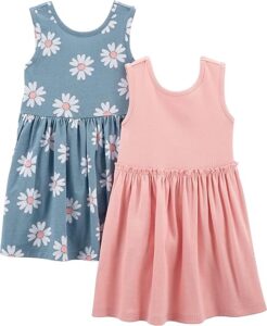 Simple Joys by Carter’s Girls’ Short-Sleeve Dresses (Pack of 2)