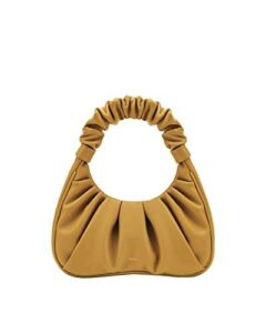 JW PEI Women’s Gabbi Ruched Hobo Handbag – Beer