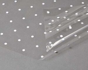 Cellophane Wrap Hamper Florist Film – 800mm x 2 Meters (Supplied in a Folded Sheet) – White Dot | Wrapping Paper & Gift Wrap for Bouquets, Baskets & Hampers