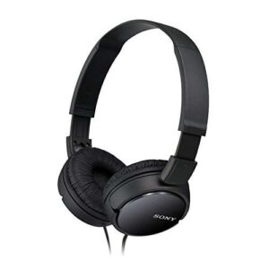 Sony MDR-ZX110 Wired Overhead Headphones, Neodymium Dynamic Drivers, Swivel Fold Design – Black
