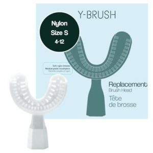 Y-Brush Nylon Brush Head (Replacement) – Children and Small JawsSize (for NylonStart, NylonBlack, NylonKids) Y-Shaped Brush – Flexible – to Be Replaced Every 4 Months