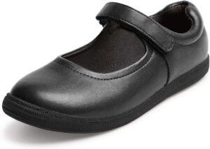 Girls Mary Jane Uniform Flats Black Dress Shoes