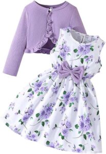 Toddler Girls’ 2-Piece Floral Dress Set