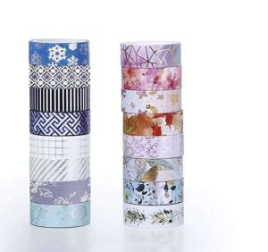 Washi Tape Decorative Set – 16 Rolls