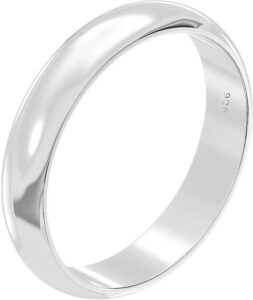 Aeon Silver Wedding Ring