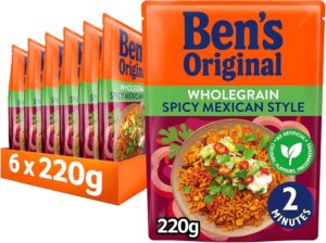 Ben’s Original Spicy Mexican Wholegrain Rice – 6 Pack