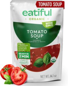 EATIFUL Organic Tomato Soup – Ready-to-Eat Vegan, 14oz