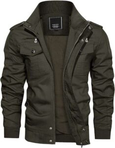 KEFITEVD Military Bomber Jacket