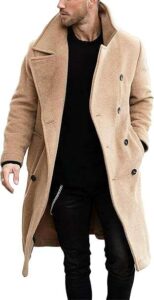 Runcati Men’s Wool Trench Coat