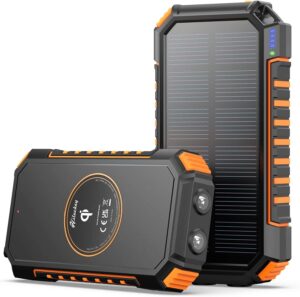 26800mAh Solar Power Bank, Orange
